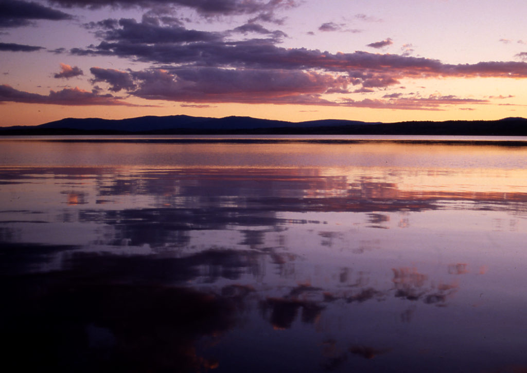 eagle lake at sunset
