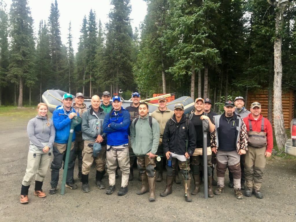 Attendees at Backwoods Lodge in Cantwell Alaska. Thanks to Kinross Fort Knox for help making this trip possible.