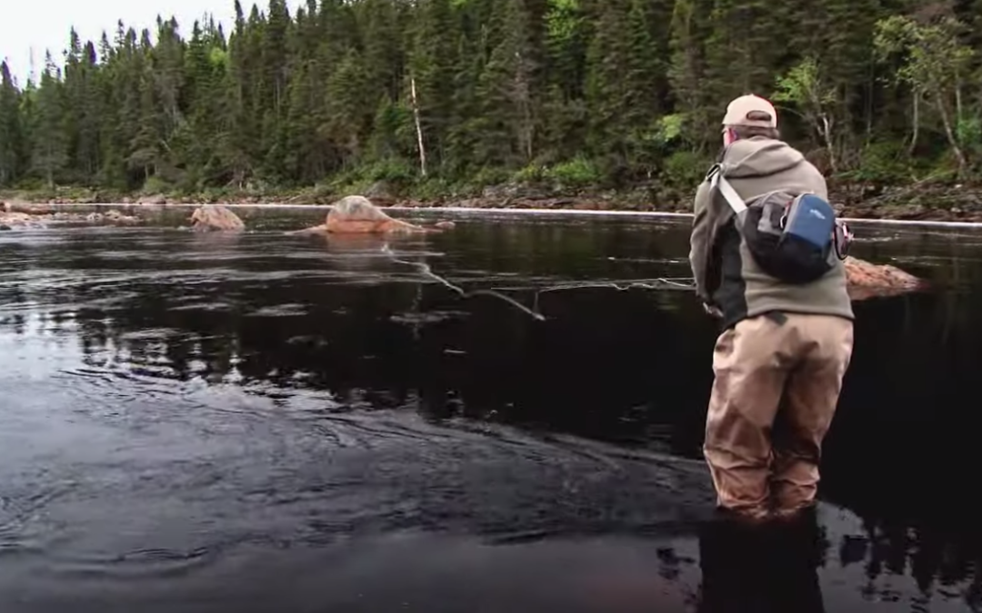 Topwater Atlantic salmon fishing