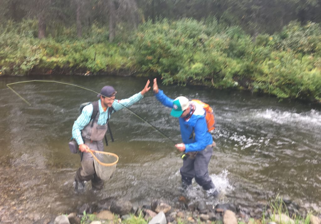 First fish high five!