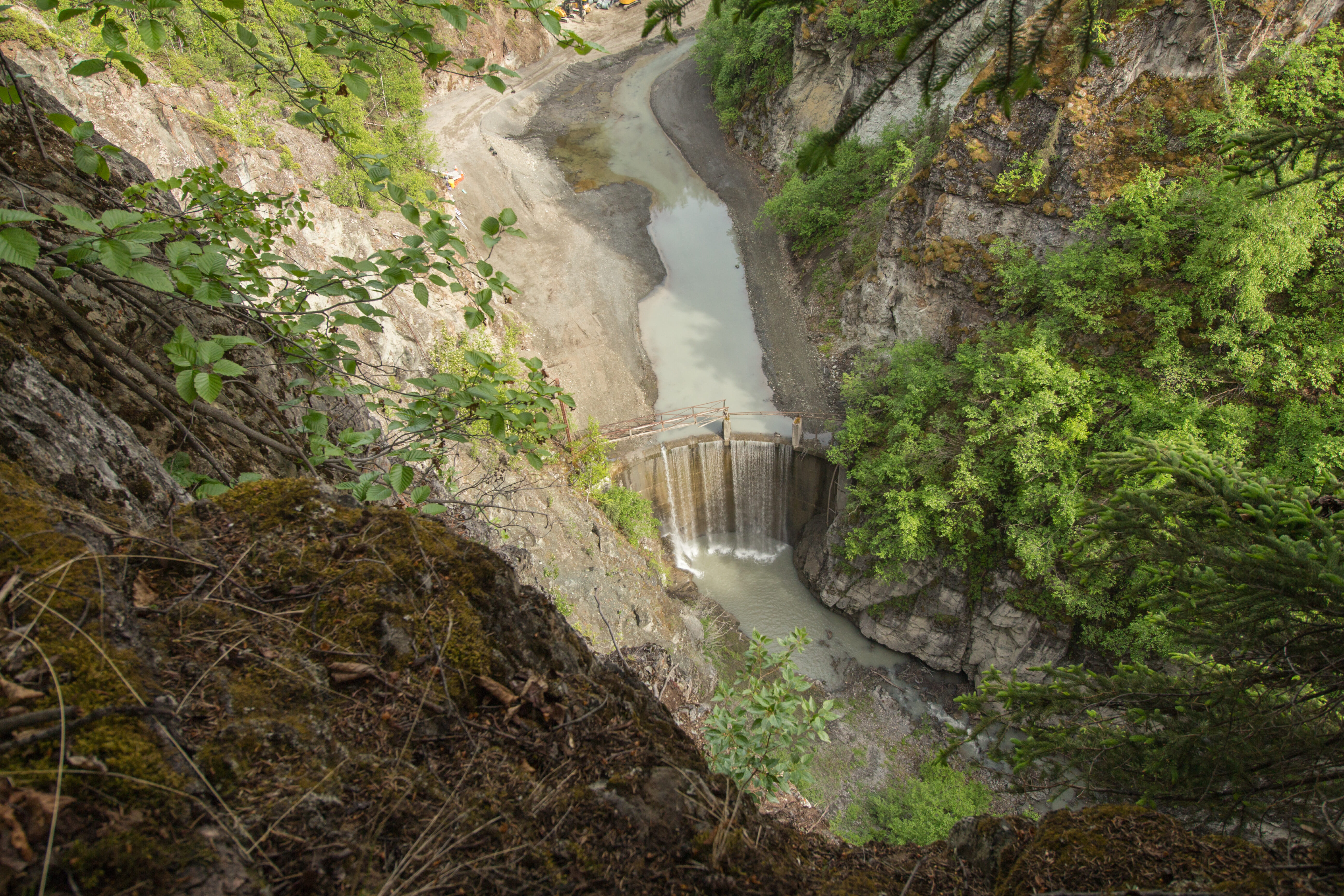 Lower Eklutna Dam before removal