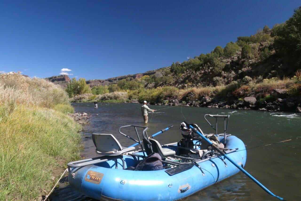 Fly fishing in New Mexico.