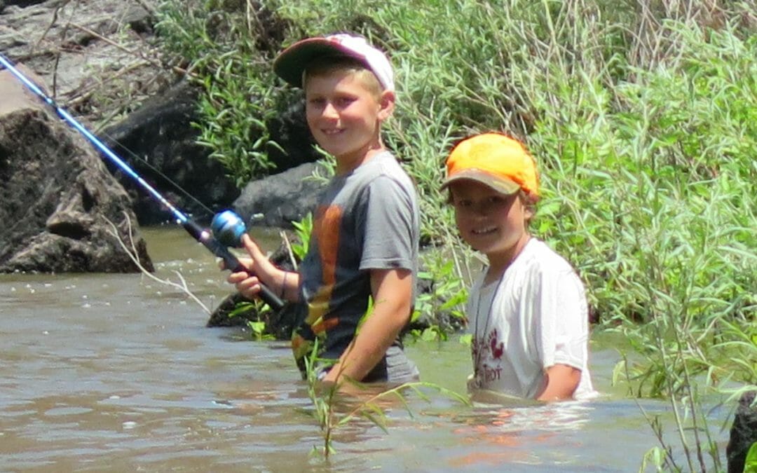 Bait fishing for trout