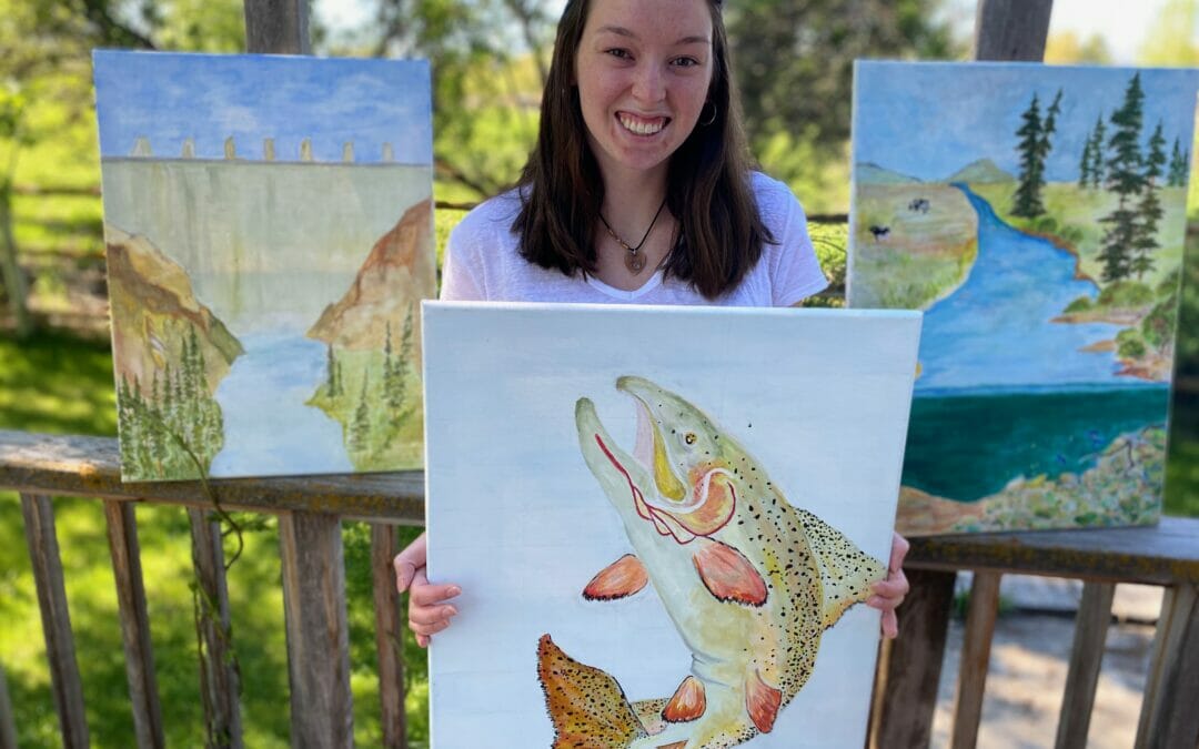 Senior art project focuses on Snake River cutthroat trout