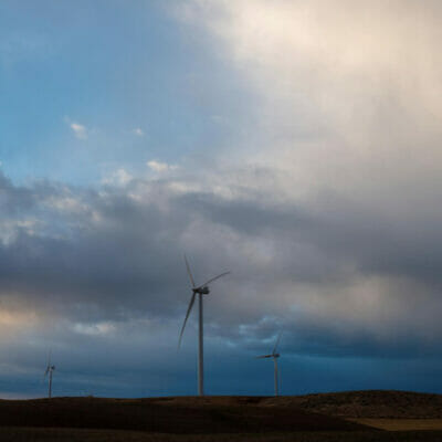 Windmill at sunset