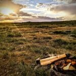Sunset over the Idaho desert