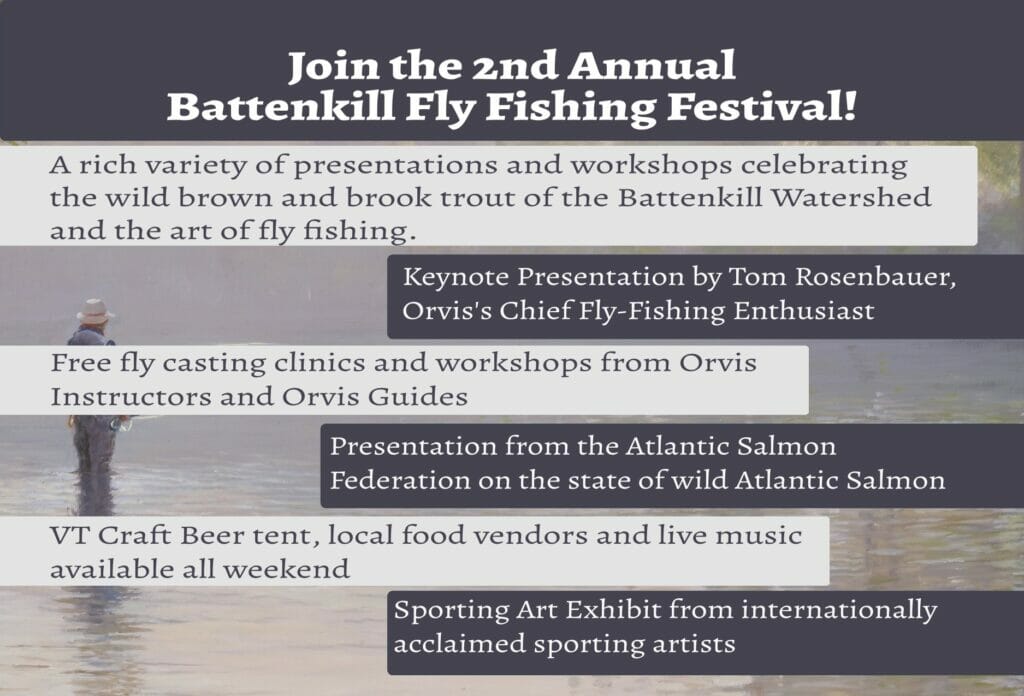 Back of Battenkill Fly Fishing Festival Flyer - 2003