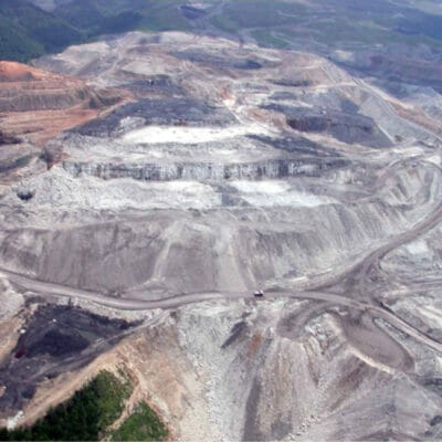 Mountaintop removal technique of coal mining – in West Virginia