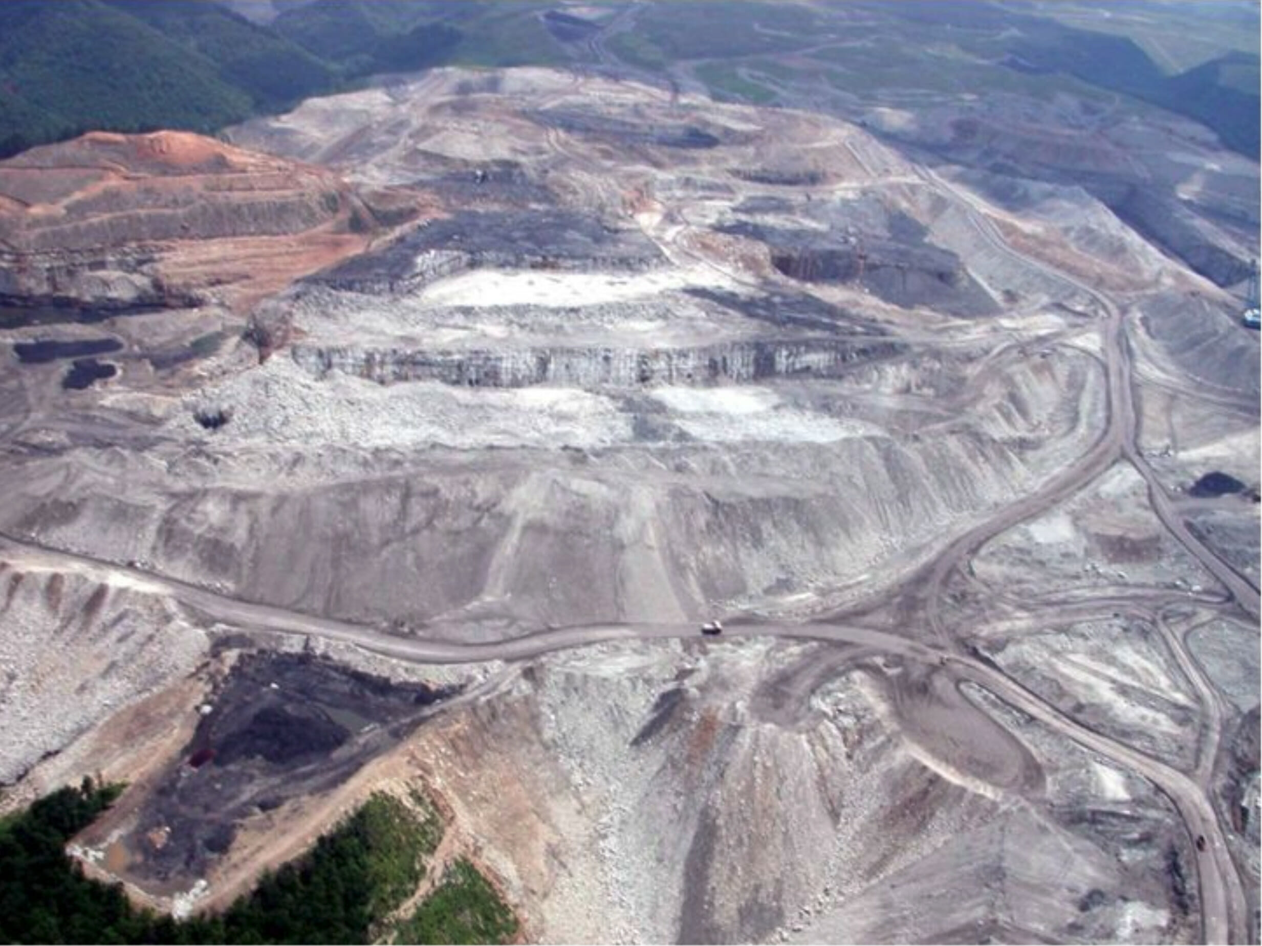 Mountaintop removal technique of coal mining – in West Virginia