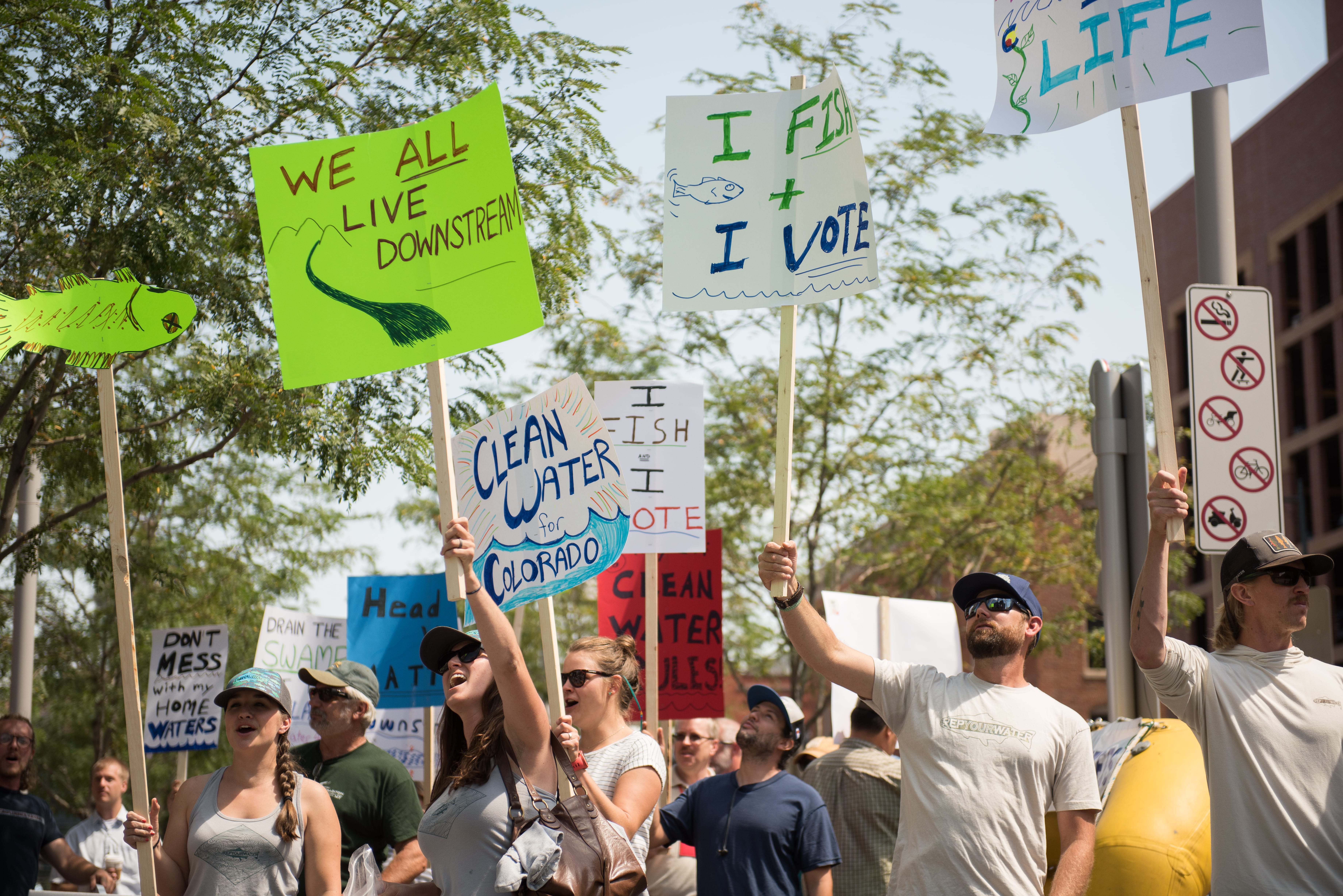 river champions clean water protest
