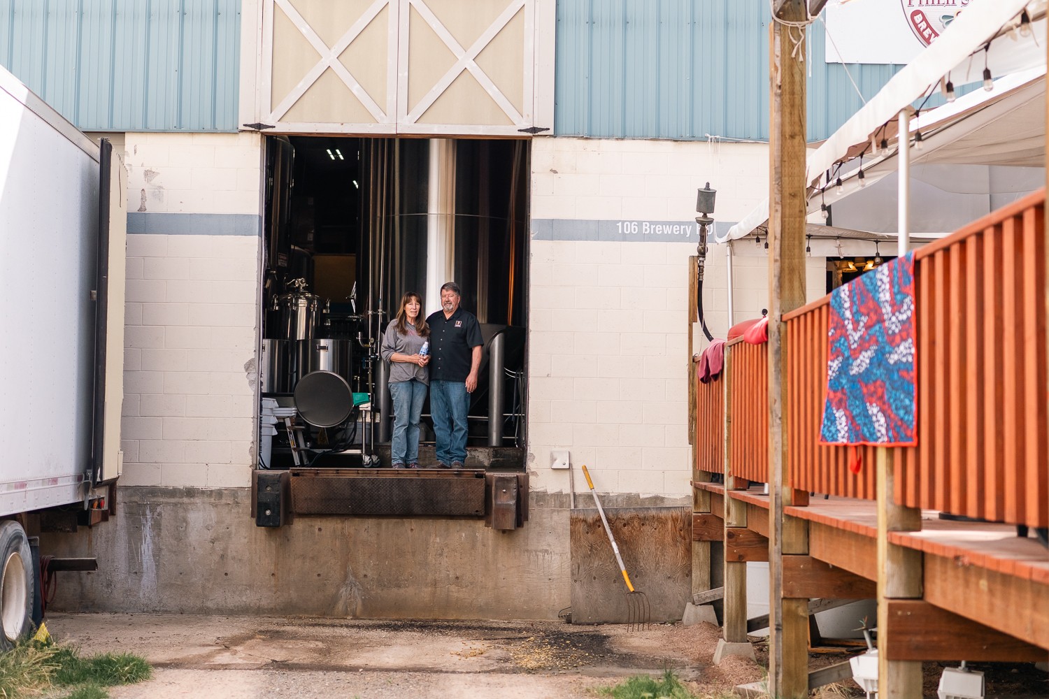 Cathy and Nolan Smith, owners of Philipsburg Brewery