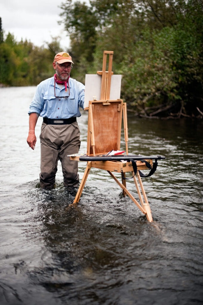 Bob White, Painting in the stream