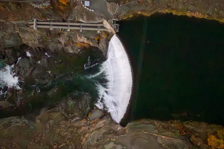 A milestone for the Enloe Dam and Similkameen River