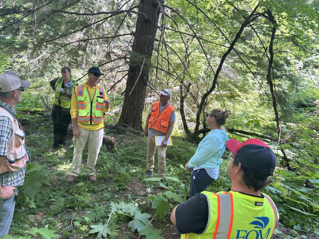 USFS, EPA and TU meet with an EQM contractor.