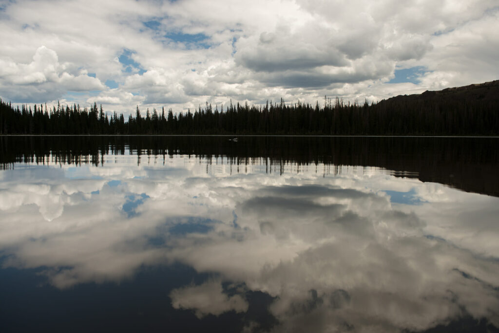 Water so pristine its not fit for doing dishes in let alone the possibility of mining mistakes. pristine still boundary waters reflecting sky