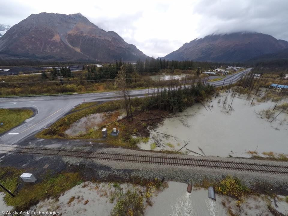 seward alaska flood at clear creek