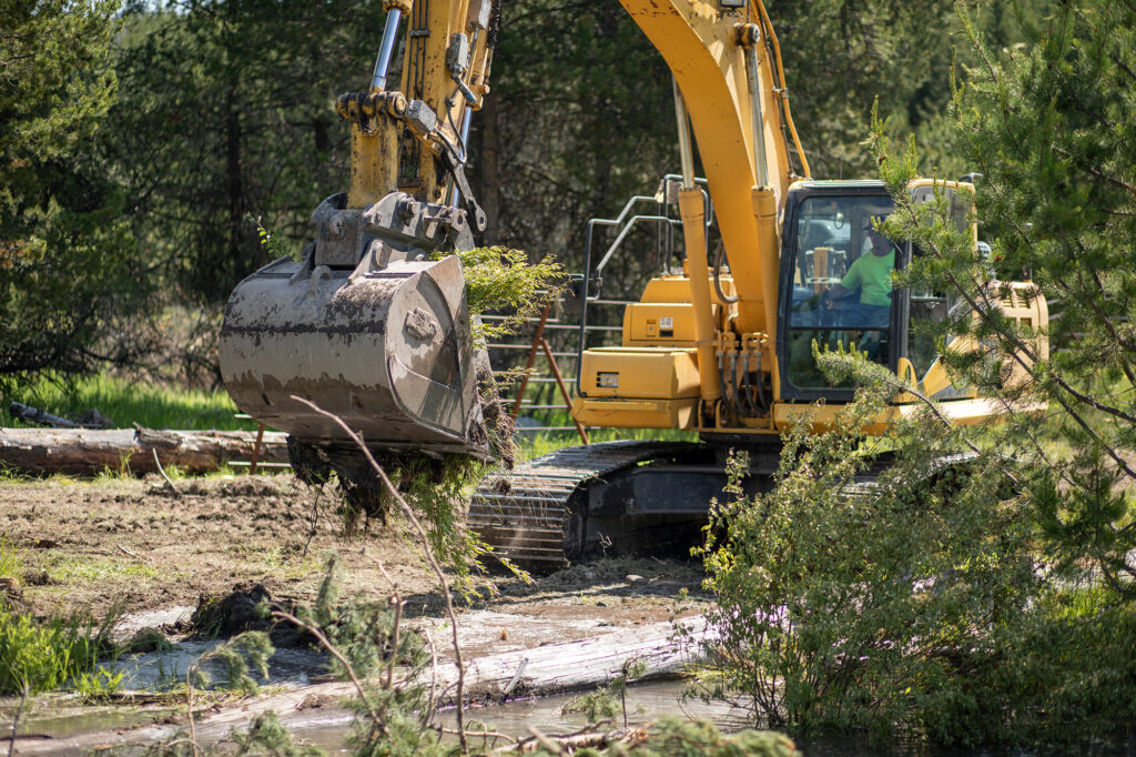 restoration work at sheep creek after fire
