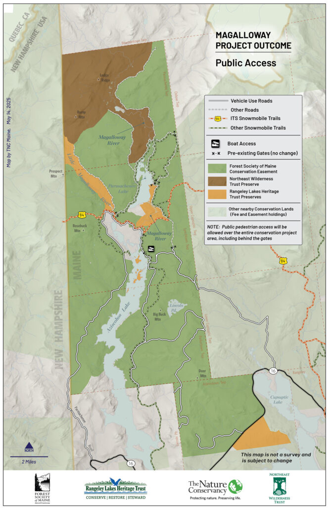 combined access Magalloway stand alone map