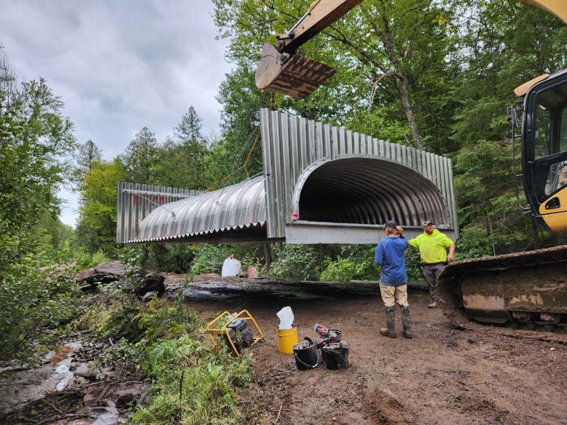 hendricks creek new culvert