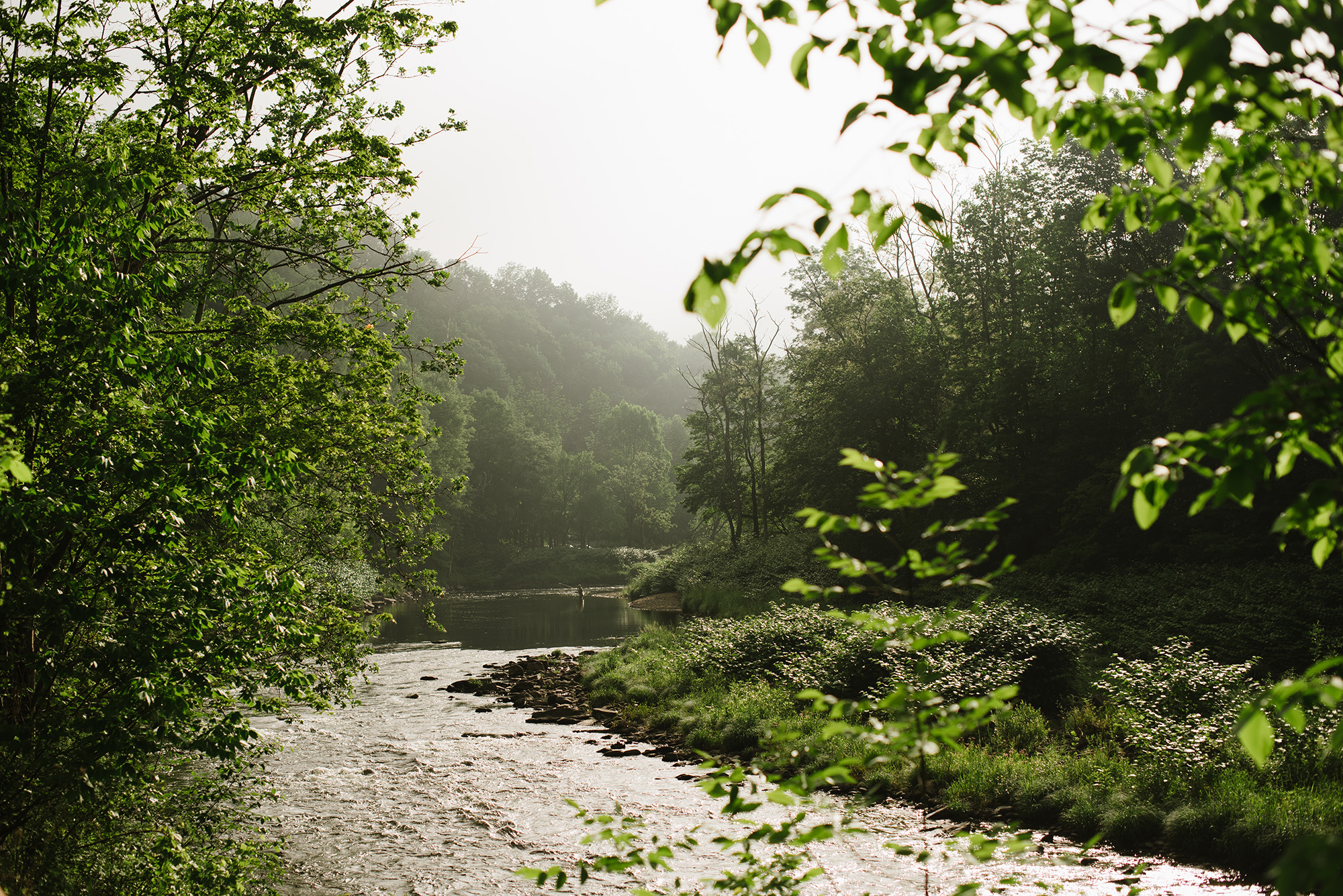 Idyllic fly fishing in Rockland