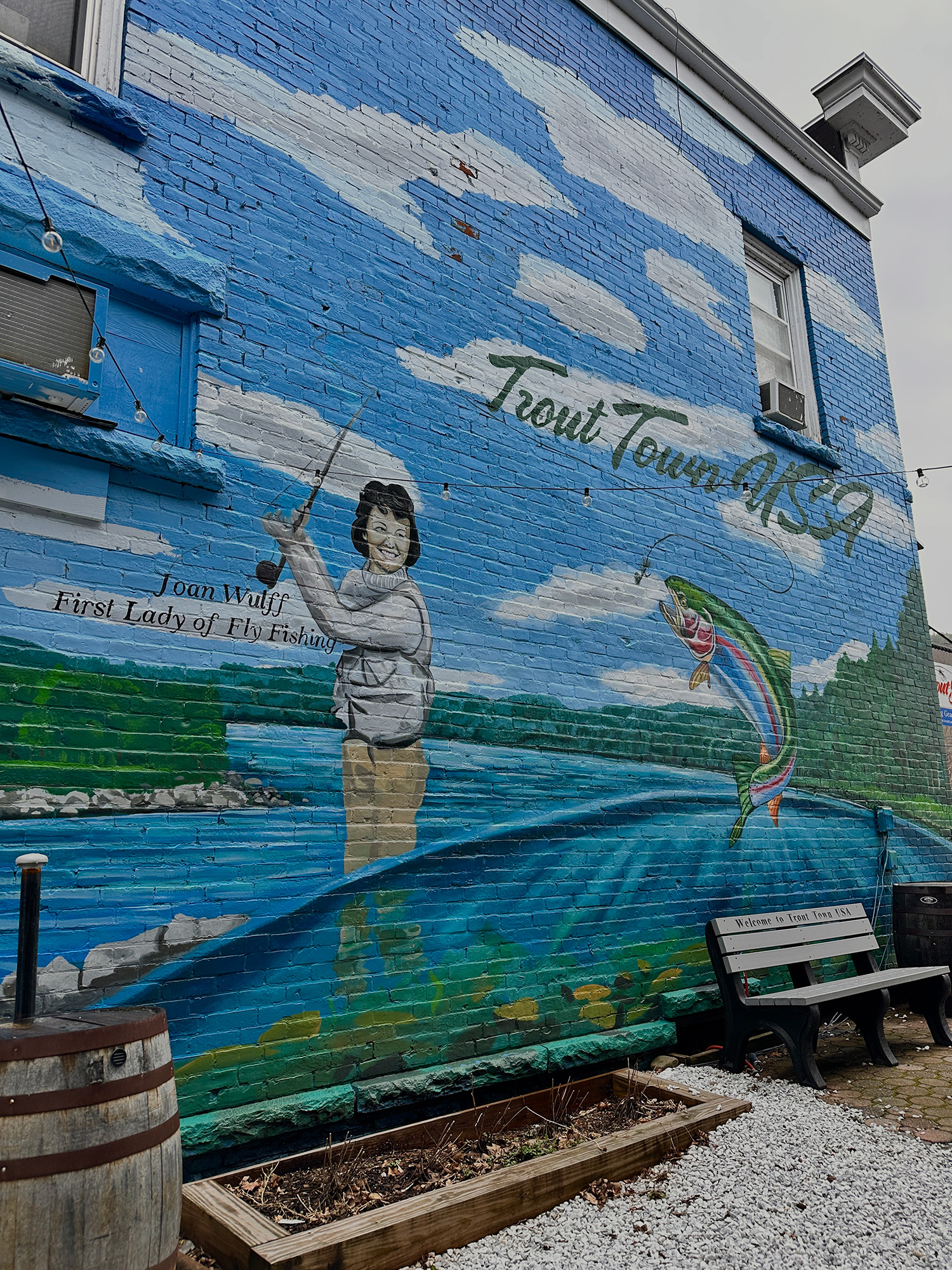 trout town usa mural