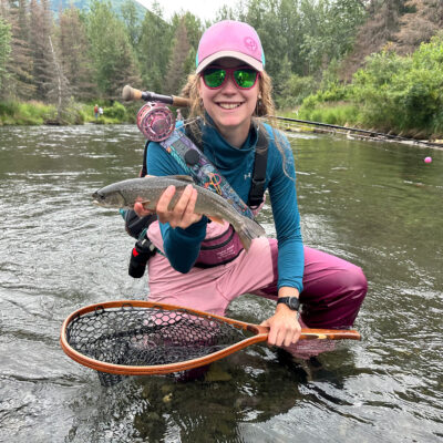 A WOW participant shows off this beautiful Dolly Varden in 2023