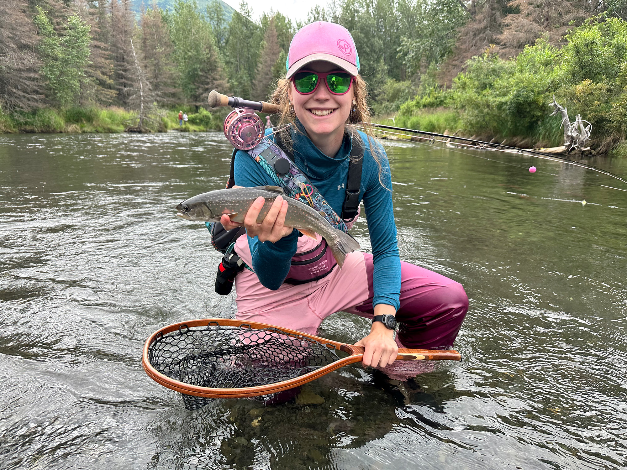 A WOW participant shows off this beautiful Dolly Varden in 2023