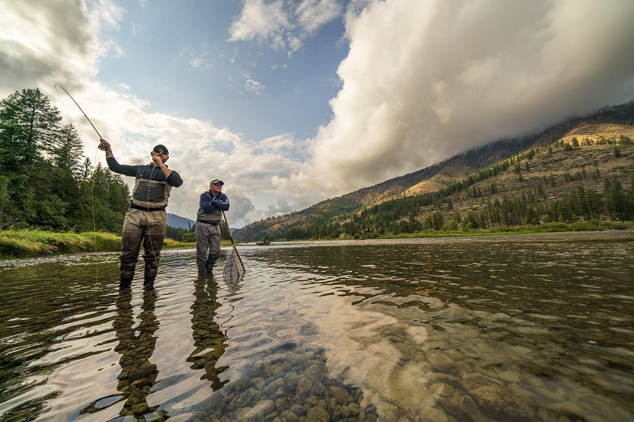 Guided fishing day on the Yaak River