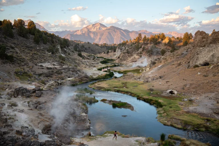 no hot creek mine wide view of picturesque landscape