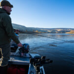 out in a boat chinook fishing