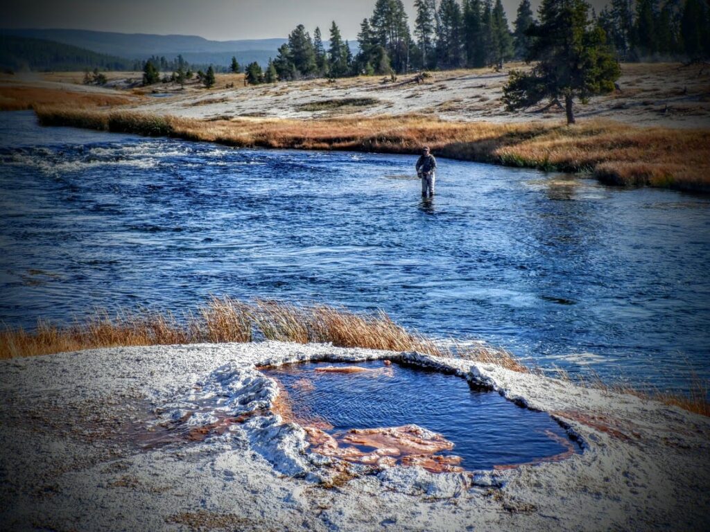 fly fishing the Firehole River Yellowstone National Park