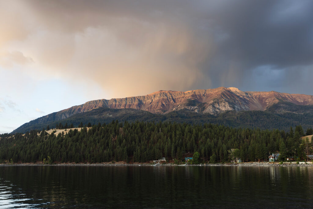 wallowa lake view of lake and mountain