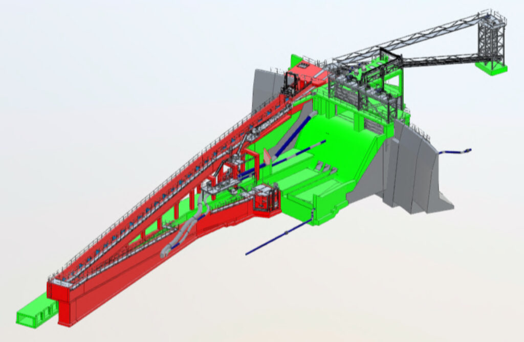 Wallowa lake dam fish passage engineering rendering