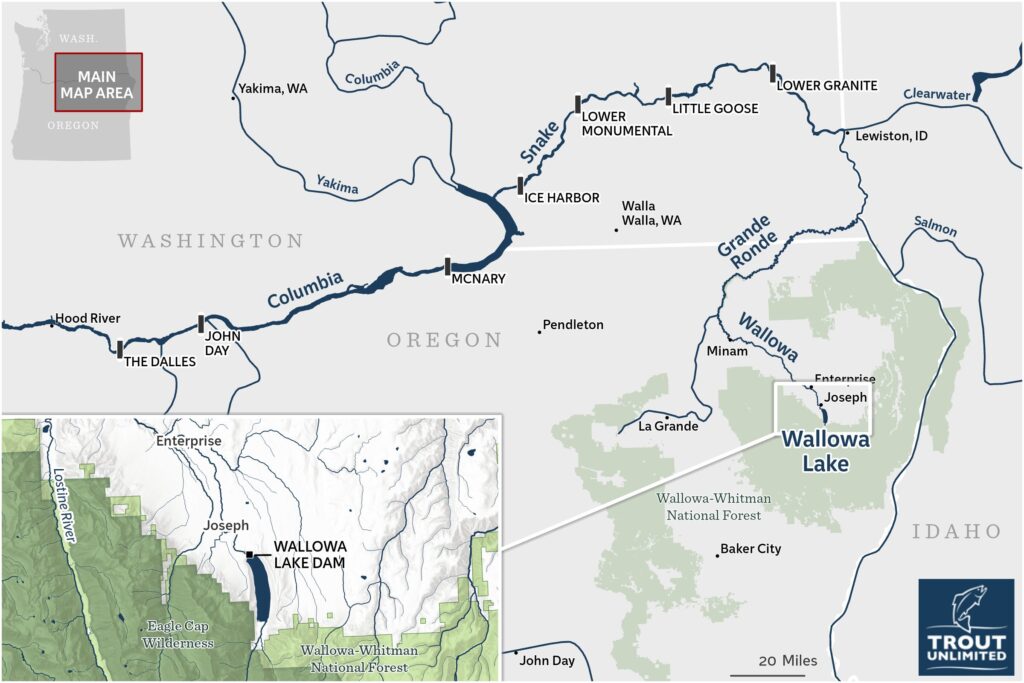 wallowa lake map