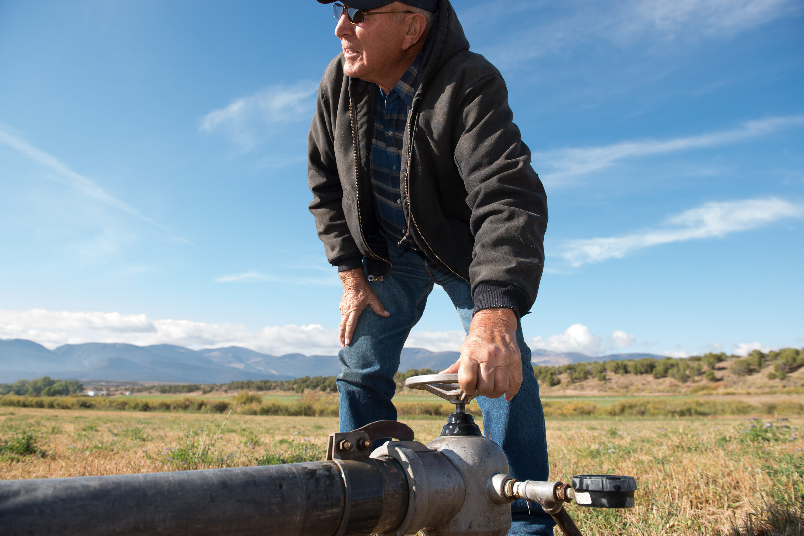 rancher irrigation on green river