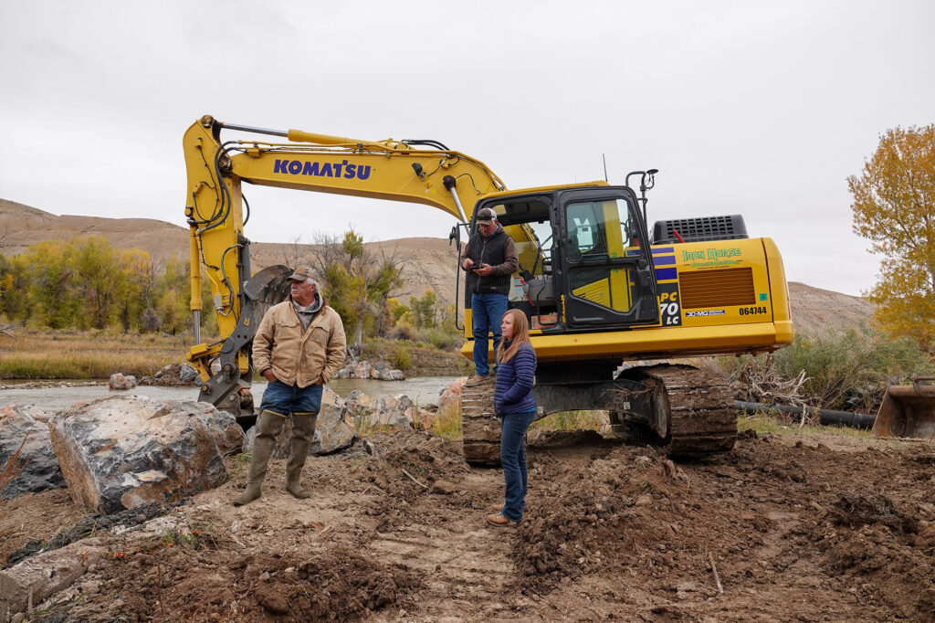 excavator work stream restoration for native colorado river cutthroat