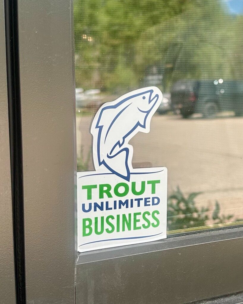trout unlimited business window decal