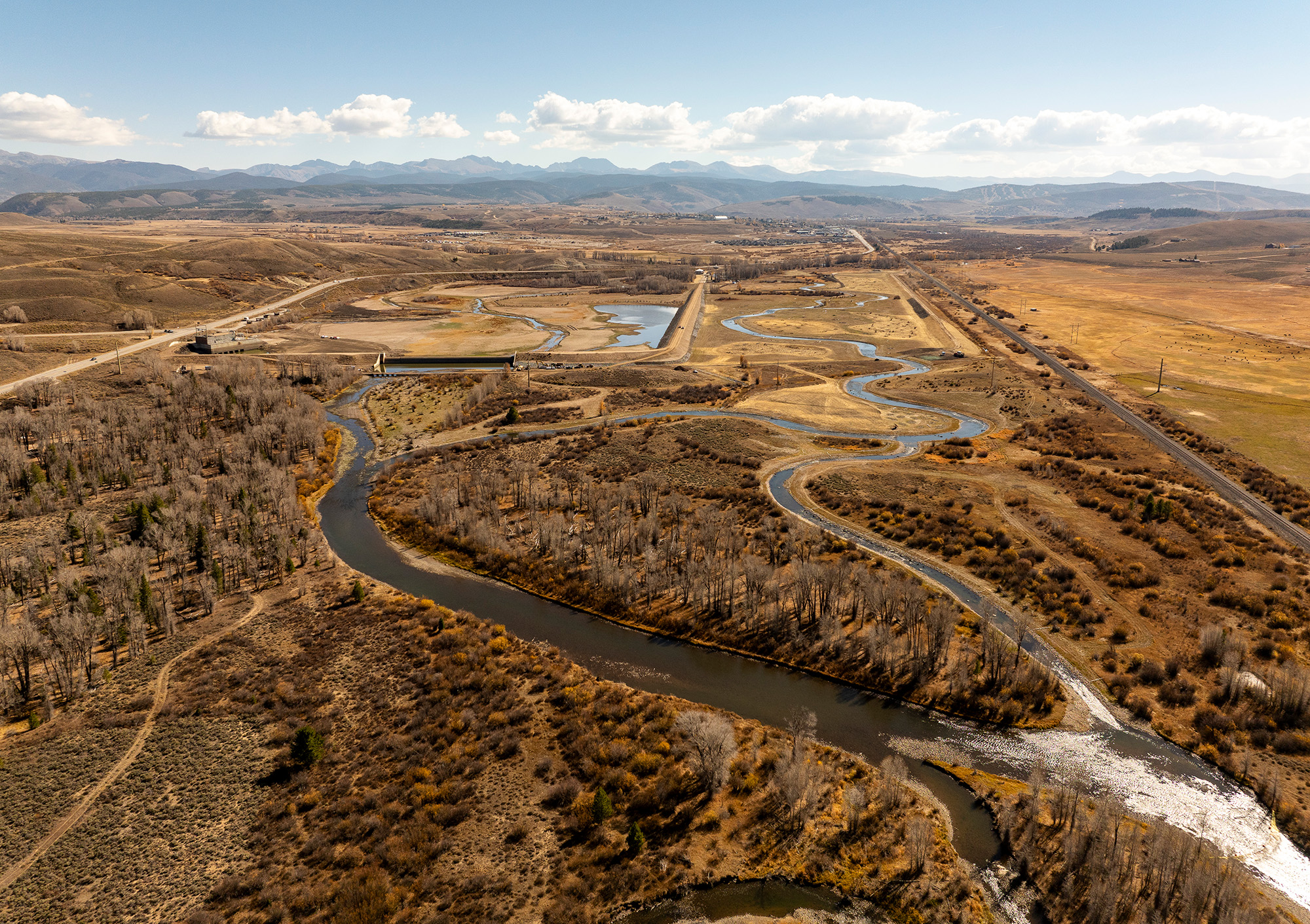 aerial view of windy gap connectivity channel