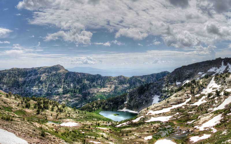 ruby mountains of nevada wide landscape view