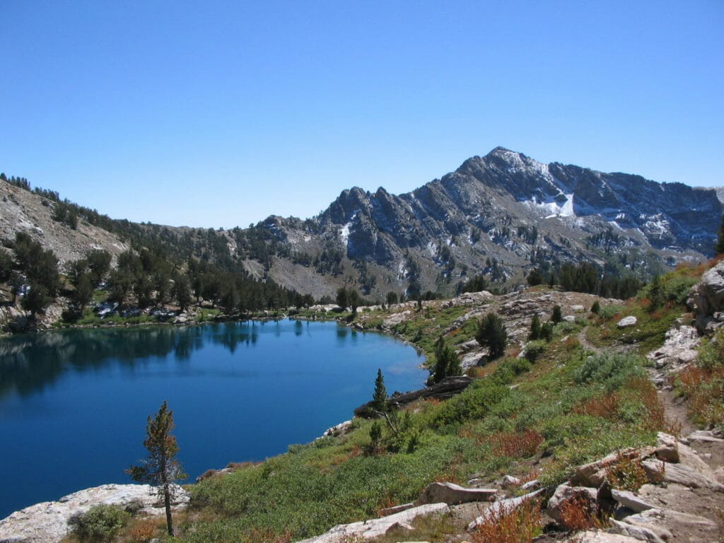 high alpine lake in ruby mountains