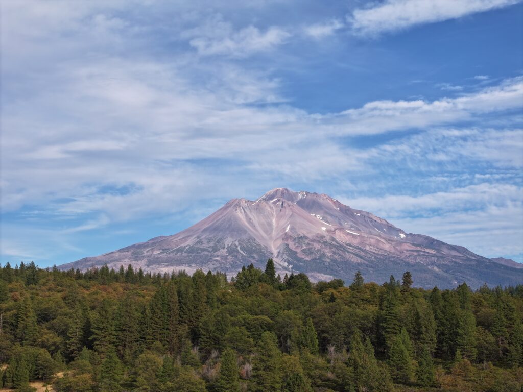 Mount Shasta near the Lower Shasta River