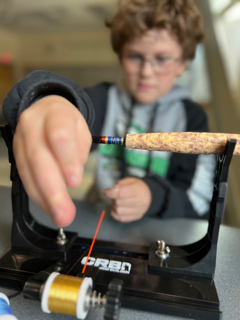 youth camp fly tying